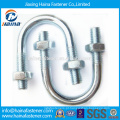 China alta resistência grande tamanho 4.8grade azul-zinco banhado metric U Bolt